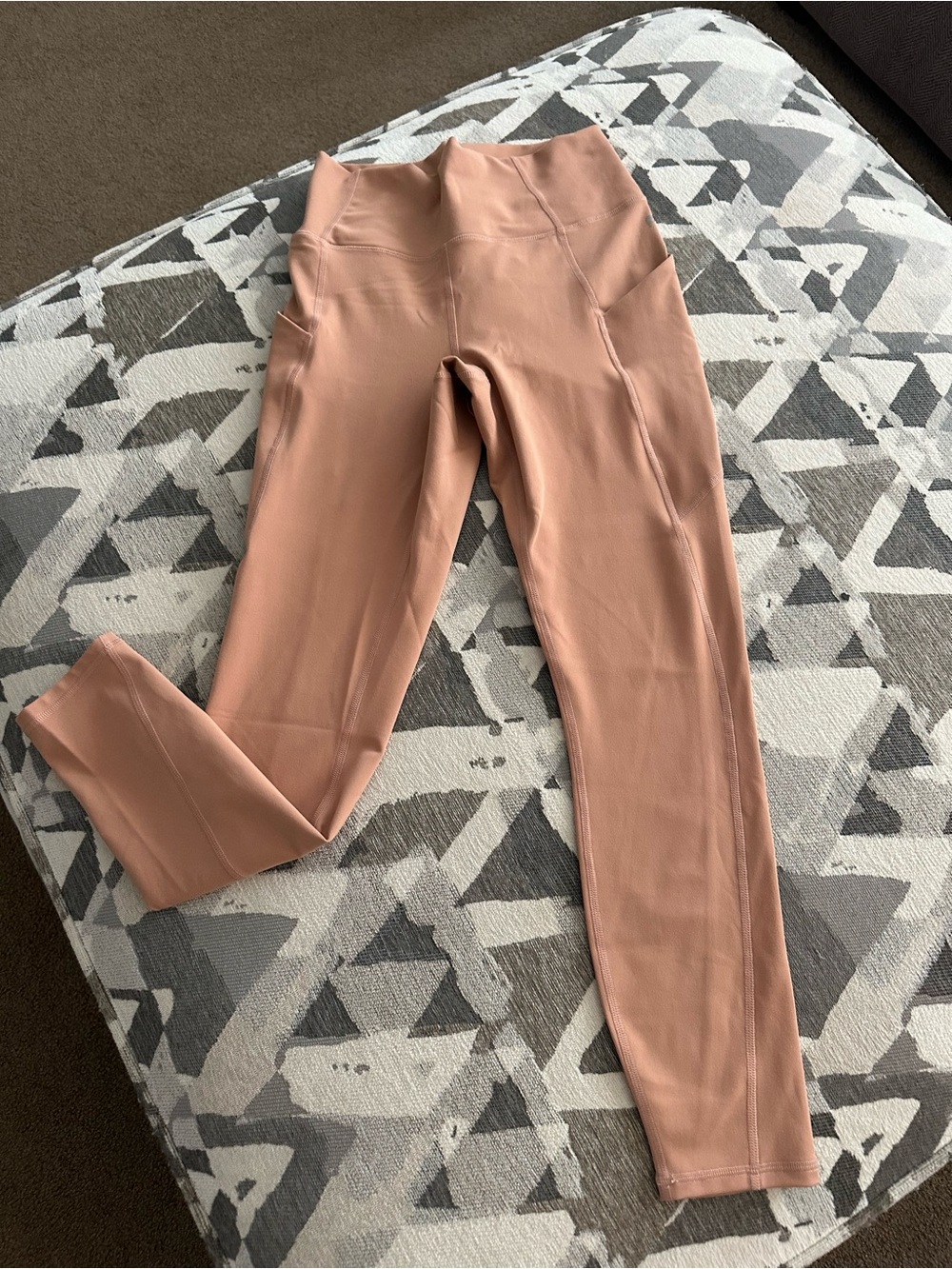 Fabletics Pure Luxe High-Waist Leggings in Dusty Rose